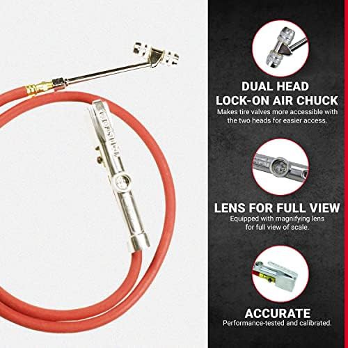 Heavy Duty Truck Inflator with Dual Lock-on Chuck — photo 3