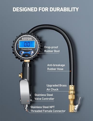Precision digital tire inflator gauge — photo 4