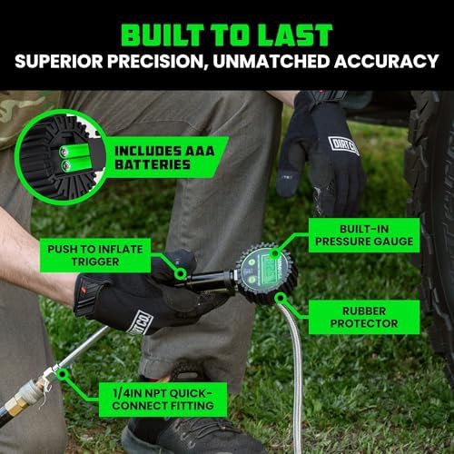 Digital tire inflator with 2 inch dial — photo 4