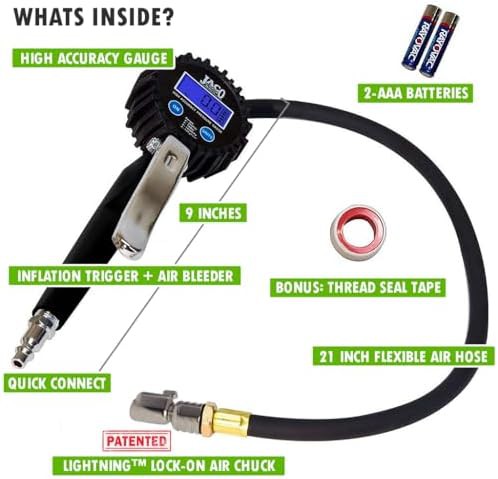 FlowPro Digital Tire Inflator with Gauge — photo 4