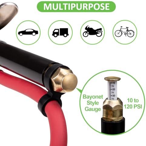 Heavy Duty Tire Pressure Gauge and Inflator — photo 3