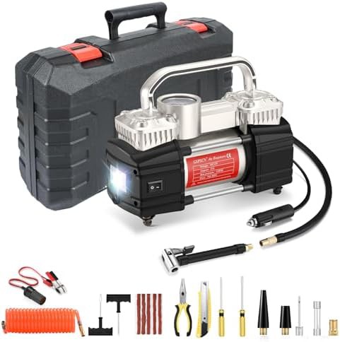 Portable toolbox 12V DC air compressor