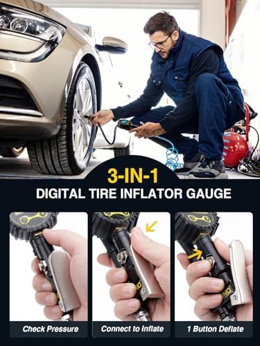Heavy Duty Digital Inflator with Rubber Hose — photo 4