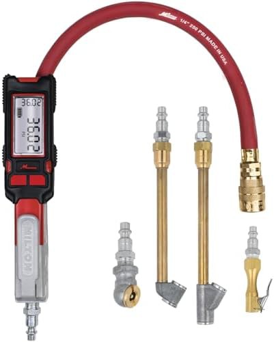 Precision digital technician gauge in red