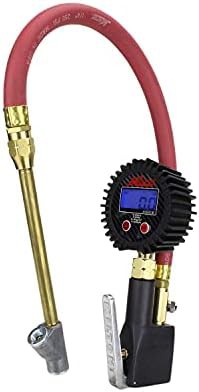 Compact digital inflator with straight head chuck