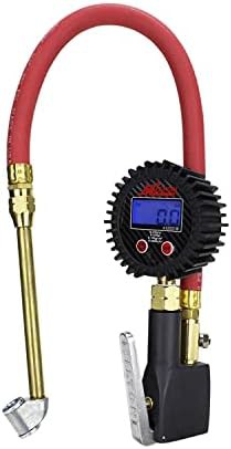 Matte black digital inflator with dual head
