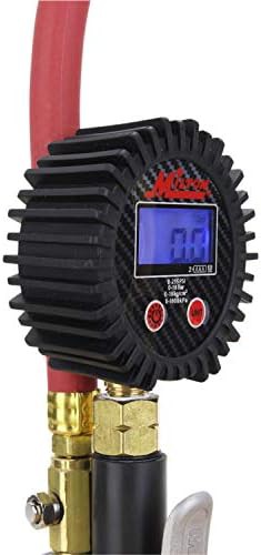 Matte black digital inflator with dual head — photo 3