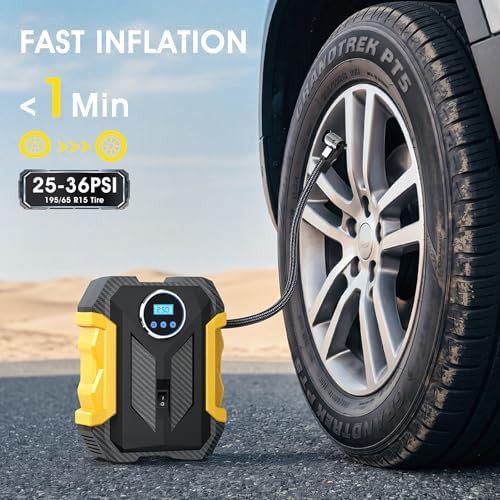 Digital 12V DC Portable Car Air Pump — photo 3