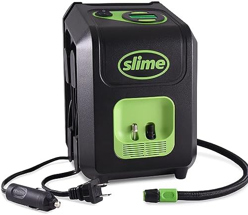 Portable dual cord storage air compressor for car and home