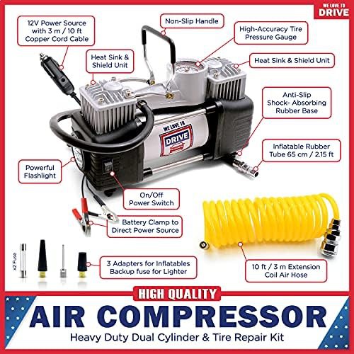 Dual Cylinder Tire Inflator and Repair Kit — photo 3