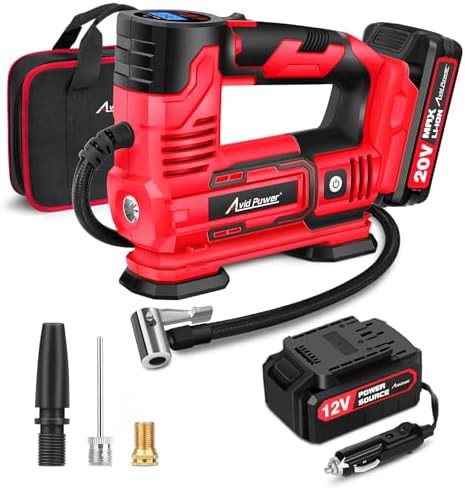Avid Power portable rechargeable tire air compressor