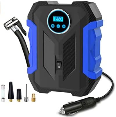 Blue Portable Digital Tire Inflator with Auto Shutoff — photo 4