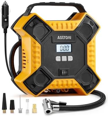 Metal cylinder 12V DC portable tire pump