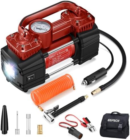Heavy duty 12V DC portable air pump