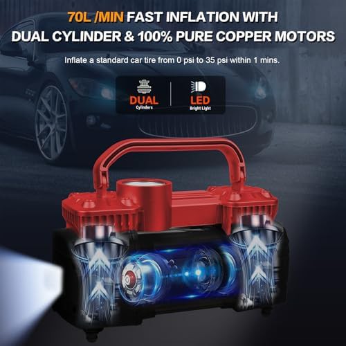 Heavy duty 12V DC portable air pump — photo 5