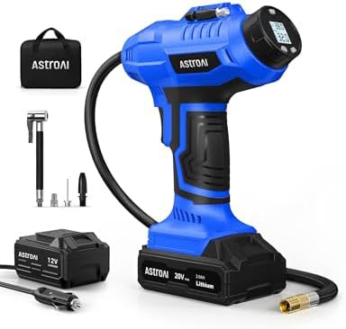 Cordless 160 PSI portable air compressor