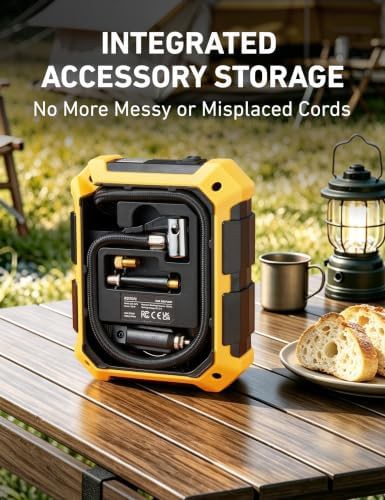 Portable air compressor with integrated storage — photo 3