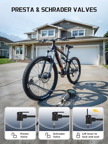 Presta Valve Adapter with Digital Gauge — photo 4