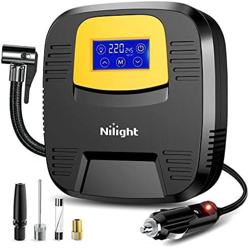 Digital car portable auto shut off inflator