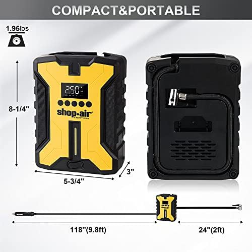 SHOP AIR portable compressor 12V 150 PSI — photo 3