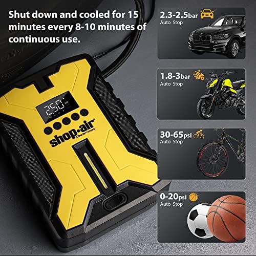 SHOP AIR portable compressor 12V 150 PSI — photo 5