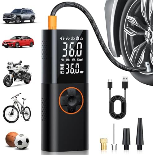 Fast Cordless Air Pump with LED Light