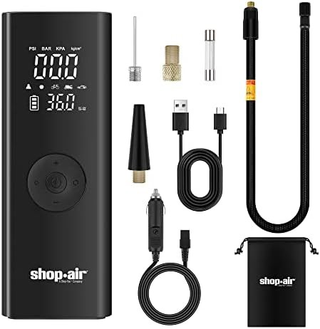 Dual Screen Cordless Tire Pump with Battery