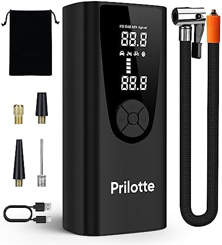 High Capacity Black Cordless Tire Inflator