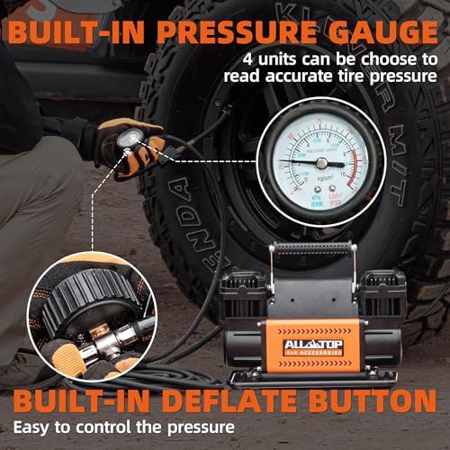 Heavy Duty Dual Cylinder Offroad Air Pump — photo 4