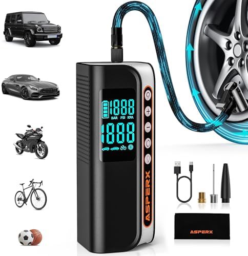 Fast Cordless Tire Pump with Digital Gauge