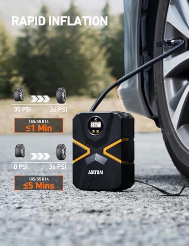 S1 digital 12V DC portable tire inflator — photo 3