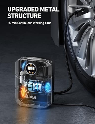 S1 digital 12V DC portable tire inflator — photo 4
