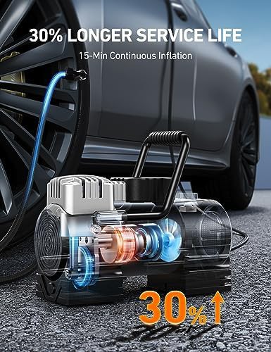Digital gauge 12V DC tire pump — photo 4