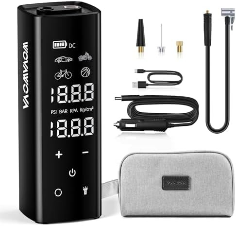Cordless fast inflator with touch screen