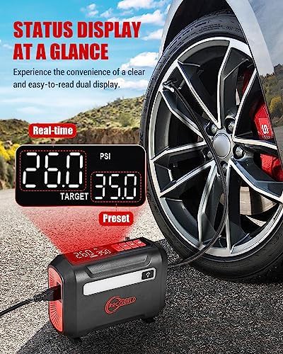 Portable air compressor with dual digital screen — photo 3
