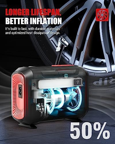 Portable air compressor with dual digital screen — photo 5