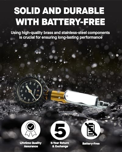 Analog Tire Inflator with Large Glow Dial — photo 4