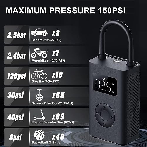 Portable cordless inflator with digital gauge — photo 4