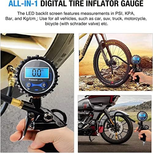 Heavy duty digital pressure gauge and inflator — photo 4