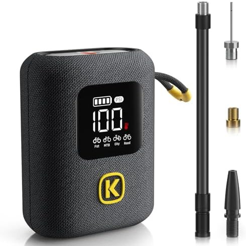 Cordless electric pump for mountain and road bikes
