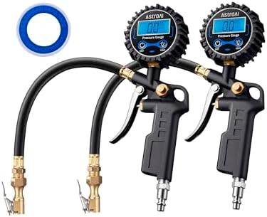 Digital tire pressure gauge with NPT fitting