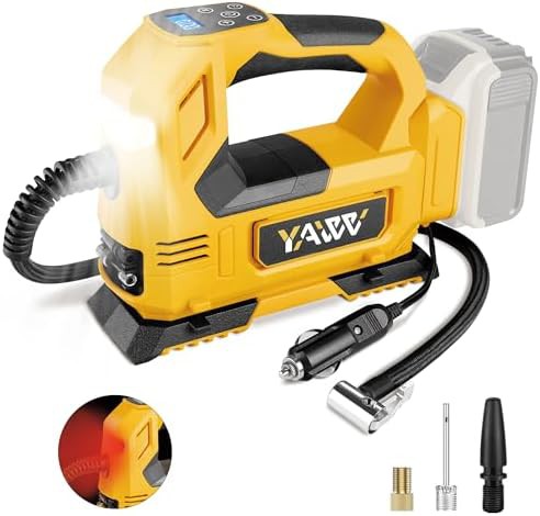 Cordless 160 PSI pump with LED light