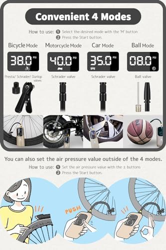 Handheld electric air pump with dual digital screen — photo 4