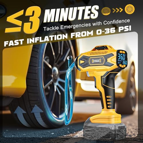 DIYtoolifz portable tire inflator for Dewalt battery — photo 4