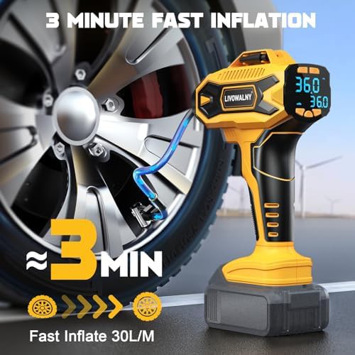 LIVOWALNY Dewalt battery digital tire inflator — photo 3