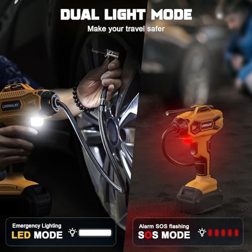 LIVOWALNY Dewalt battery digital tire inflator — photo 4