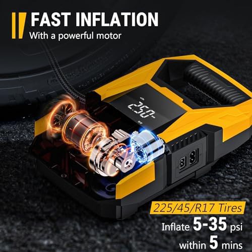 Dual Power AC and DC Portable Tire Inflator — photo 4