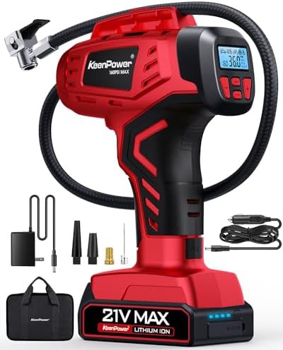Digital automatic air compressor with dual power