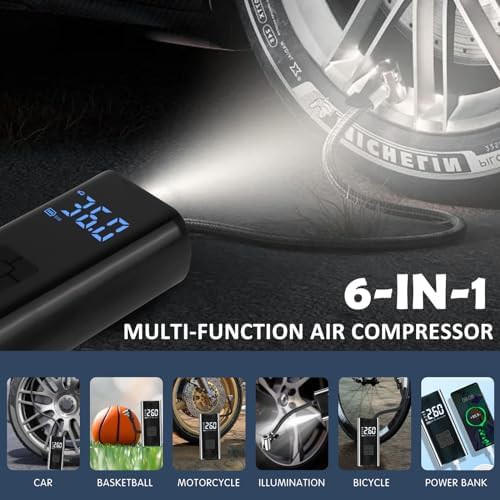 Dual Power Rechargeable Auto Air Pump — photo 3