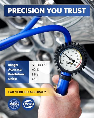 Tire inflator with pressure gauge — photo 3